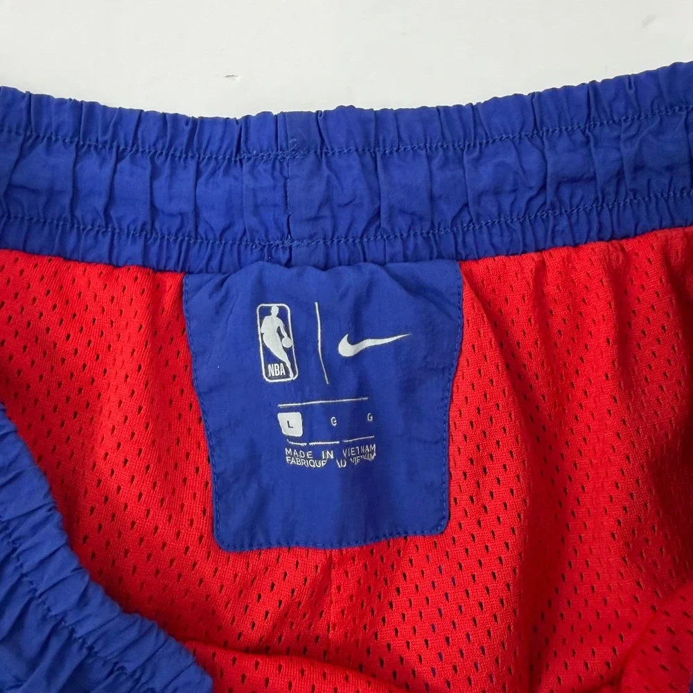 Nike Philadelphia 76ers Pants Mens L Blue NBA Track Windbreaker AV6757-495